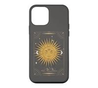Dark Academia Esthétique Tarot Esthétique Soleil et Lune Nuages Coque pour iPhone 12 Mini
