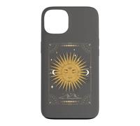 Dark Academia Esthétique Tarot Esthétique Soleil et Lune Nuages Coque pour iPhone 13