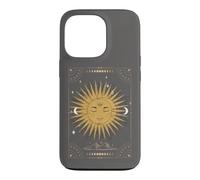Dark Academia Esthétique Tarot Esthétique Soleil et Lune Nuages Coque pour iPhone 13 Pro