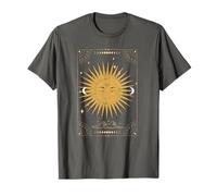Dark Academia Esthétique Tarot Esthétique Soleil et Lune Nuages T-Shirt