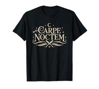 Dark Academia Oiseau De Nuit Latin Phrase Carpe Noctem T-Shirt