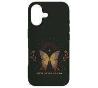 Dark Academia Quote Dum Spiro Spero Butterfly Coque pour iPhone 17