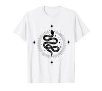 Dark Academia Witchy Snake Tarot Esthétique Céleste Boho T-Shirt Graphique avec Valeur