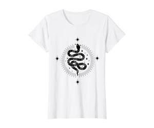 Dark Academia Witchy Snake Tarot Esthétique Céleste Boho T-Shirt Graphique avec Valeur