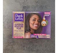 Dark and Lovely® Superior Moisture Plus Défrisant Sans Soude, avec Huile de Coco et Beurre de Karité, Super pour Cheveux Épais