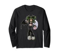 Dark Angel Demon Emo Baddie Grunge Y2K Gothic Nursecore Manche Longue