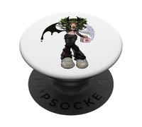 Dark Angel Demon Emo Baddie Grunge Y2K Gothic Nursecore PopSockets PopGrip Adhésif