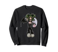 Dark Angel Demon Emo Baddie Grunge Y2K Gothic Nursecore Sweatshirt