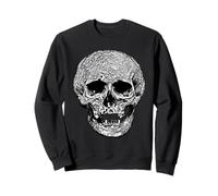 Dark Art Gothique Cranium Illustration Vector Gris Sweatshirt