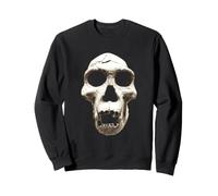 Dark Art Homo Erectus Crâne d'horreur Goth Sweatshirt