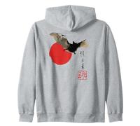 Dark Bat Japanese Ink Wash Traditional Asian Art Sweat à Capuche