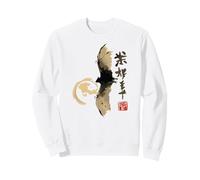Dark Bat Japanese Ink Wash Traditional Asian Art Sweatshirt