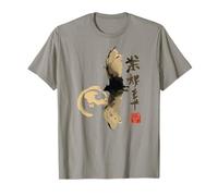 Dark Bat Japanese Ink Wash Traditional Asian Art T-Shirt
