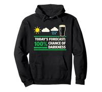 Dark Beer Forecast Funny Stout Lover Drinking Sweat à Capuche
