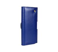 (Dark Blue)5.5 inch Crazy Horse Texture Leather Waist Bag