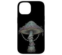Dark Botanical Mushroom Illustration Coque pour iPhone 14