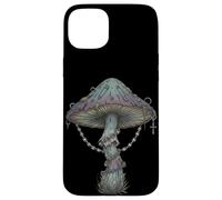Dark Botanical Mushroom Illustration Coque pour iPhone 15 Plus