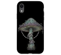 Dark Botanical Mushroom Illustration Coque pour iPhone XR