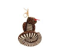 (dark brown)The Year of Snake Keychain Toy Kindergarten Gift Giveaway Teacher Student Award For Boys Girls Wallet Bag Accessories Red