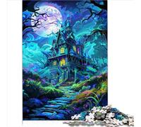 Dark Castle Puzzle pour Enfants 1000 pièces Puzzles pour Adultes Enfants Puzzle en Bois pour Tout-Petits Enfants garçons Filles et Le Puzzle 1000 pièces (50 x 75 cm)