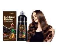 Dark Chestnut Colouring Shampoo,500 ml Colour Shampoo,Dark Chestnut Hair Sye Shampoo,3 in 1,Instant Hair Dye Shampoo,Coloured Hair