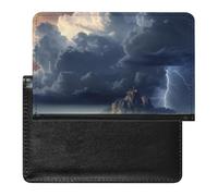 Dark Cloud Étui de protection pour passeport avec blocage RFID - Porte-carte d'identité - Portefeuille de voyage sécurisé pour tickets de passeport, cartes de crédit, style, taille unique, Style :,
