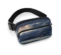 Dark Cloud Sac banane léger avec sangle réglable pour course à pied voyage