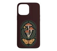 Dark Cottage Core Botanical Moth Champignon Coque pour iPhone 13 Pro Max
