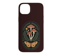 Dark Cottage Core Botanical Moth Champignon Coque pour iPhone 14 Plus