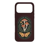 Dark Cottage Core Botanical Moth Champignon Coque pour iPhone 17 Pro Max