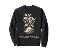 Dark Cottagecore Witchy Botanical Skull Roots Art Occult Art Sweatshirt