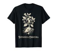 Dark Cottagecore Witchy Botanical Skull Roots Art Occult Art T-Shirt