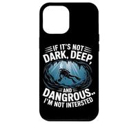 Dark Deep Dangerous Cave Diver Scuba Humour Aventure Coque pour iPhone 12 Pro Max
