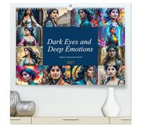 Dark Eyes and Deep Emotions, Adelina's Mysterious World (High Quality Premium Wall Calendar 2027 DIN A2 landscape),CALVENDO 12 Month Wall Calendar: Twelve Graphic Facets of a Beautiful Woman