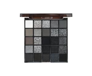 Dark Eyeshadow Palette, Smoky Shadow Kit, Gothic Cool Tones, 25-Color Powder Blend, Long-Lasting Matte Shimmer, Ideal for Women Girls Beginners, 25g, Multicolor, 1 Set