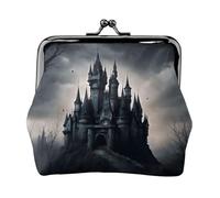 Dark Fairy Tale Castle02 Porte-monnaie élégant en cuir avec impression vintage pour femme