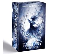 Dark Fantasy Tarot Deck, 78 cartes de tarot gothiques avec guide, cartes de tarot pour débutants, jeu de divination ombre et lumière pour la découverte de soi, la croissance spirituelle, la méditation
