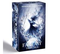 Dark Fantasy Tarot Deck, 78 cartes de tarot gothiques avec guide, cartes de tarot pour débutants, jeu de divination ombre et lumière pour la découverte de soi, la croissance spirituelle, la méditation