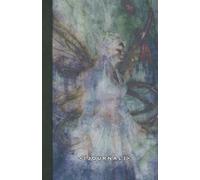 Dark Fantasy Victorian Gothic Fairy Journal - ‘GLOAMING’: Beautiful abstract ethereal fairy cover art, with victorian, gothic, steampunk, goth, emo, fae and dark fantasy aesthetics.