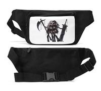 Dark Fantasy Warriors Embrace Sac banane unisexe Noir