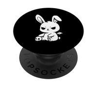 Dark Goth Bunny Mignon Mauvais Lapin Grunge Esthétique Horreur PopSockets PopGrip Adhésif