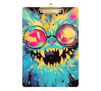 Dark Gothic Aesthetics Terror Cat A4 Pince porte-bloc en plastique pour porte-bloc pour enseignant Taille 9 x 12