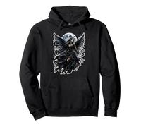 Dark Gothic Angel Wings Moon Fantasy Art Aesthetic Sweat à Capuche