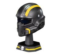 Dark Horse Helldivers 2 : B-01 Réplique du casque tactique à l'échelle 1:4, 11,4 cm, noir, jaune