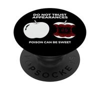 Dark Humour Poison Pomme Avertissement Sarcastique Gothique PopSockets PopGrip Adhésif