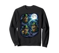 Dark Leprechaun Under The Moon St. Patrick's Day Fantasy Art Sweatshirt