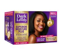 Dark&Lovely Kit défrisant sans soude Super - Crème - Chimiquement actif - Lissage - Unisexe