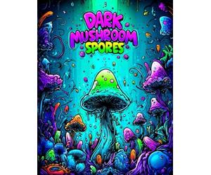 Dark Mushroom Spores: High Detail Psychedelic Mushroom Coloring Book for Adults & Teens Ages 14+ | Bold Line Surreal Fungi, Trippy Forest Mushrooms, Mysterious Woodland Art for Stress Relief Coloring