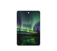 Dark Northern Lights Lot de 10 feuilles de désodorisant pour voiture avec corde pour la maison