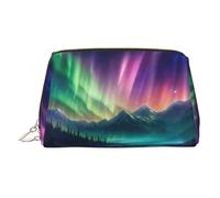 Dark Northern Lights Trousse de toilette compacte pour femme, doré, Taille unique